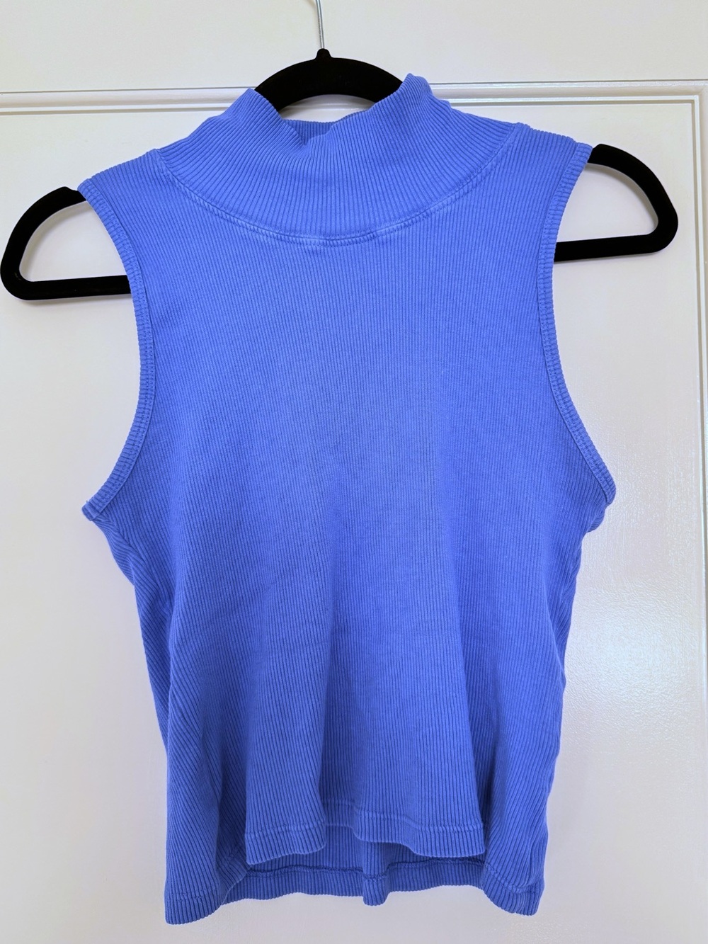 Big Bud Press Periwinkle Ribbed Mock Neck Tank